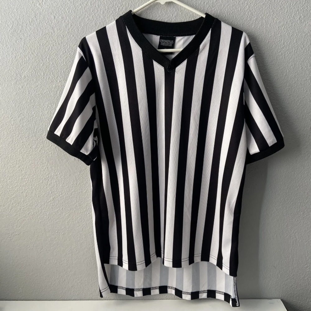Original Deluxe | Striped Referee jersey Men T-shirt Size M